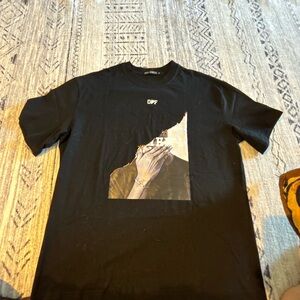 OPF Black Artistic Graphic Tee OFF WHITE